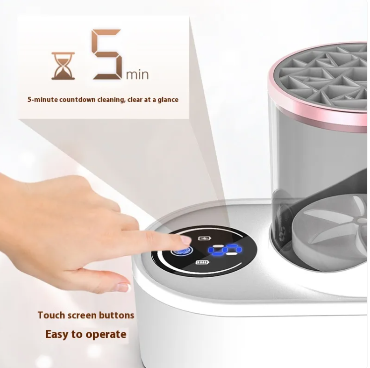 RosySpin™ 3-in-1 Electric Makeup Brush Cleaner - Wash, Dry & Store